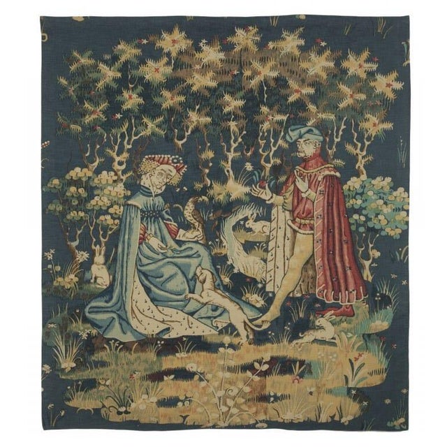 This beautiful tapestry is Silkscreened (also known as serigraphed) onto an irregularly woven fabric made from wool,...