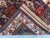Afghan Peacock Area Rug, Hand-Knotted Wool, Floral, 4x6, Indigo & Magenta For Sale - Image 11 of 13