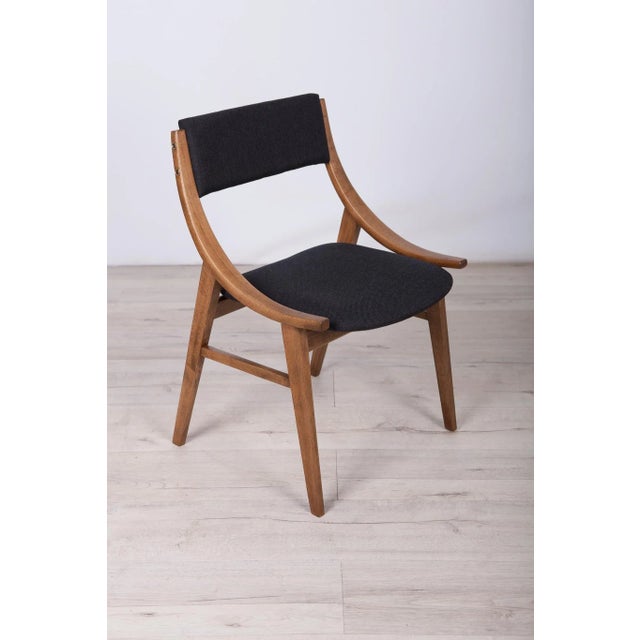 This set of six dining chairs was produced by Zamojska Furniture Factory in Poland circa 1970. It was designed by Juliusz...