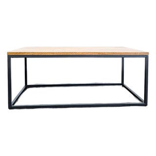 West Elm Box Frame Coffee Table For Sale