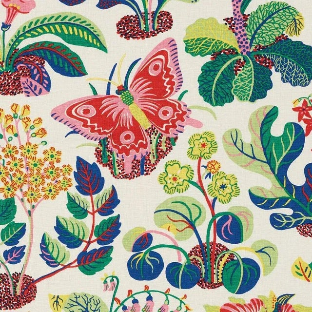A faithful reproduction of a never-before-seen design by acclaimed midcentury architect Josef Frank, this pattern bears...