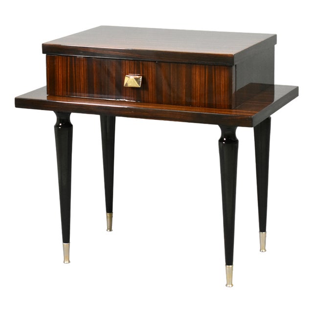 Mid-Century French Macassar Ebony Cabinet, 1970s For Sale