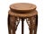Camel Oriental Vintage Style Light Brown Wood Plant Stand Pedestal Table For Sale - Image 8 of 8