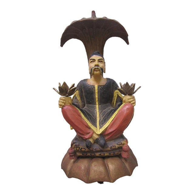 Chinoiserie Chalkware Wall Bracket For Sale