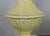 Neoclassical Pair of Spanish Yellow Ceramic Lamps With Gilt Bases For Sale - Image 3 of 8