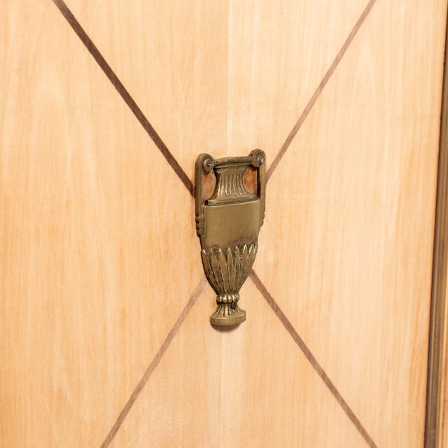 Antique French Louis XVI Style Bleached Cherrywood Enfilade Buffet For Sale - Image 11 of 18