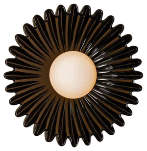Ostro Black Ceramic Wall Sconce by Simone & Marcel