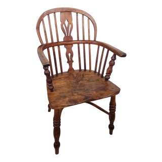 19th Century Victorian Windsor Armchair For Sale