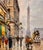 Antoine Blanchard - 1890s Lively Street Scene in Paris -Oil Painting For Sale - Image 4 of 9