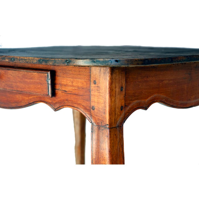 Antique Wood Side Table W/ 2 Drawers For Sale - Image 9 of 11