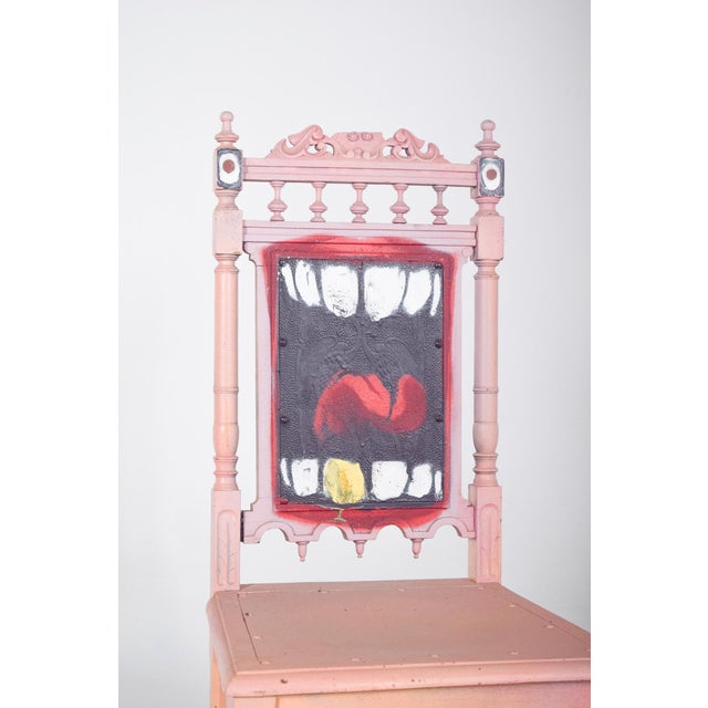 Mid-Century Modern Portuguese Painted Teeth Chair by Francisco Camilo For Sale - Image 3 of 9