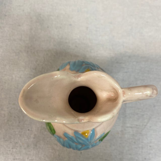 Hull Art Pottery Blue Magnolia Vase For Sale - Image 9 of 12