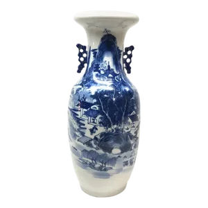Mid 20th Century Chinese Blue and White Vase