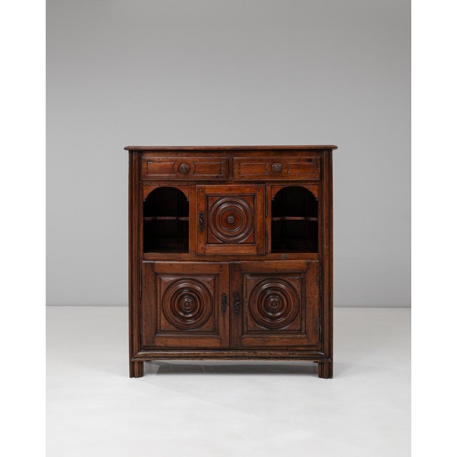 19th Century French Neo-Basque Wooden Buffet in Original Patina For Sale - Image 16 of 18