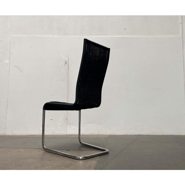 German B25 Black Cantilever Chair with Leather Cushion from Tecta by Tecta and Jean Prouve For Sale - Image 5 of 18