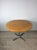 Mid Century Modern Round Dining Table With Butcher Block Top and Chrome Base For Sale - Image 11 of 15