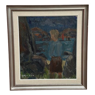 Svan Grandin, Figure, 1960s, Oil Painting on Canvas, Framed For Sale