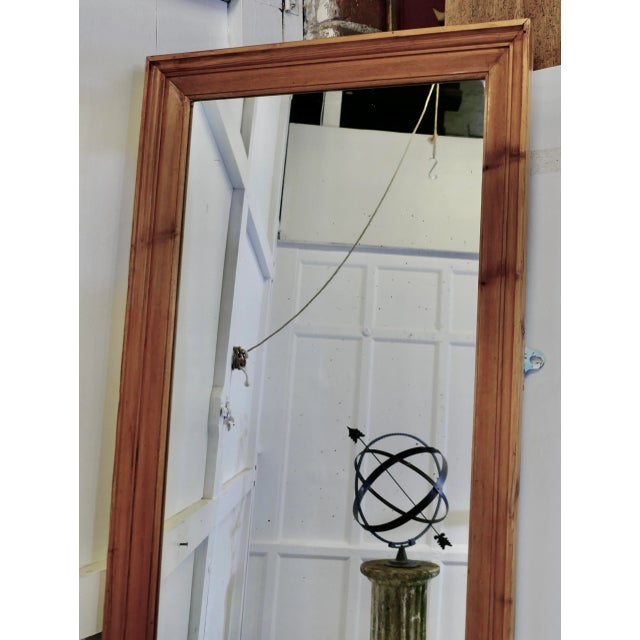Full Length Pine Wall Mirror with a Moulded Pine Frame The Mirror has a simple moulded 3” wide Pine Frame, a good large...