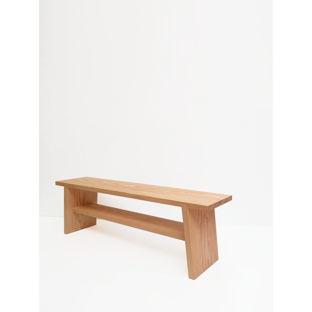 A Bench in Fir by Mauro Dell'Orco For Sale - Image 6 of 11
