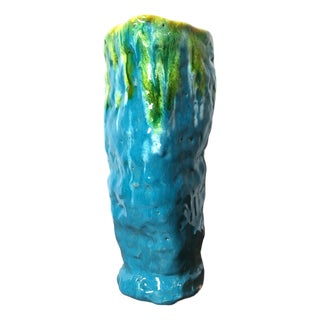 Vintage Modernist Flower Vase, Italy, 1981 For Sale