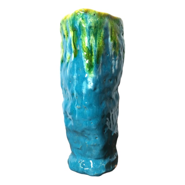 Vintage Modernist Flower Vase, Italy, 1981 For Sale