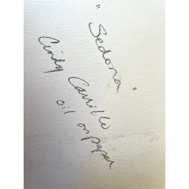 Contemporary “Sedona” Original Oil Painting on Fabriano Paper by Cindy Carrillo For Sale - Image 3 of 6