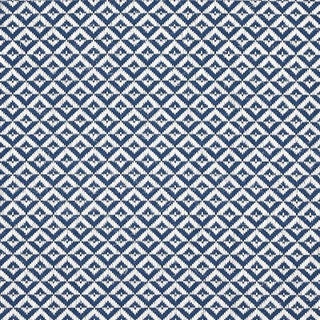 Schumacher Jamison Fabric in Navy For Sale