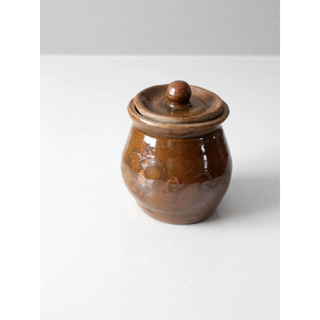 Ceramic Vintage Studio Pottery Jar For Sale - Image 7 of 12