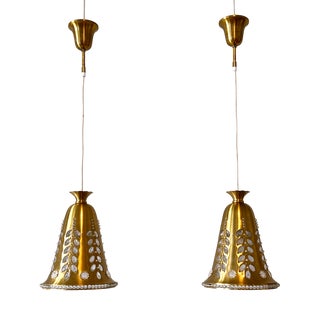 Mid-Century Pendant Lamps by Oswald Haerdtl for Lobmeyr, 1950s, Set of 2 For Sale