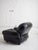Animal Skin Space Age Overstuffed Leather Lounge Chair For Sale - Image 7 of 13