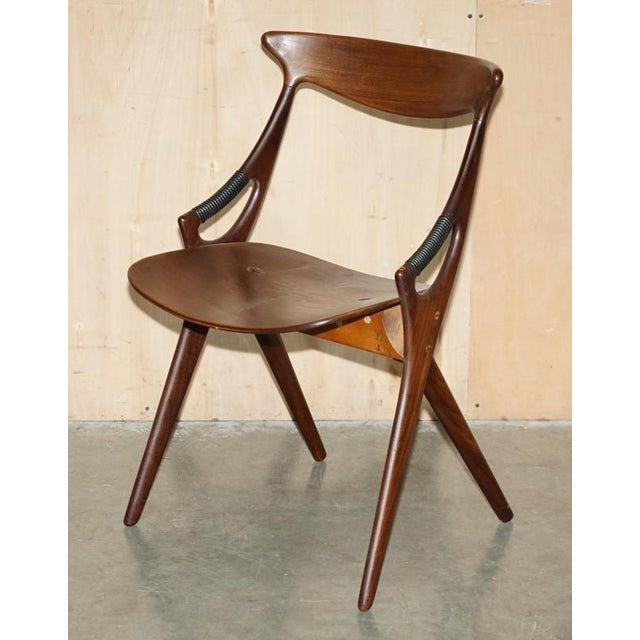 Model 71 Dining Chairs by Arne Hovmand Olsen for Mogens Kold, 1959, Set of 6 For Sale - Image 4 of 18
