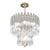 Gaetano Sciolari Mid Century Modern MCM Chandelier Large Italian Crystal 1950's Made in Italy For Sale