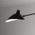 Mid-Century Modern Black Two Fixed Arms Ceiling Lamp from Serge Mouille For Sale - Image 4 of 8