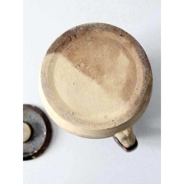 Antique Stoneware Bean Pot For Sale - Image 12 of 12