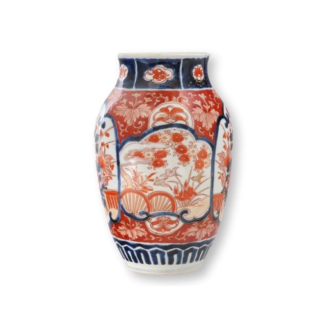 Late 19th Century C.19 Japanese Meiji Imari Porcelain Vase For Sale - Image 5 of 7