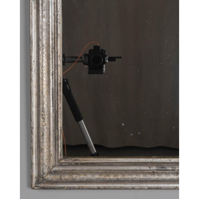 Louis Philippe French Louis Philippe Silver Gilt Mirror 22.5"w X 29.5"h For Sale - Image 4 of 6