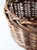 Vintage Rustic Woven Willow Basket With Handle For Sale - Image 10 of 13