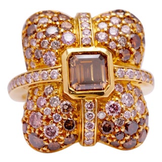 Great Lawn Fancy Colored Diamond Simon Ardem New York Fall Collection Ring For Sale