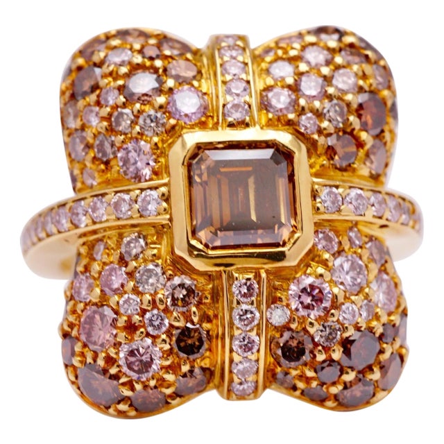 Great Lawn Fancy Colored Diamond Simon Ardem New York Fall Collection Ring For Sale