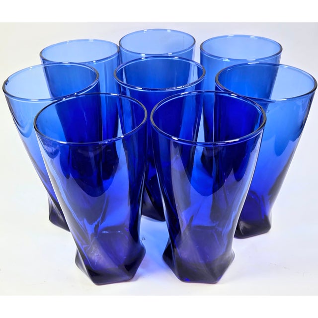 Twisted Cobalt tumblers looking for a home! These insanely deep Cobalt blue tumblers were all the rage in the 90s- keep...