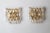 Hollywood Regency Lead Crystal and Gold Wall Lights, Palwa, 1970s, Set of 2 For Sale - Image 9 of 18