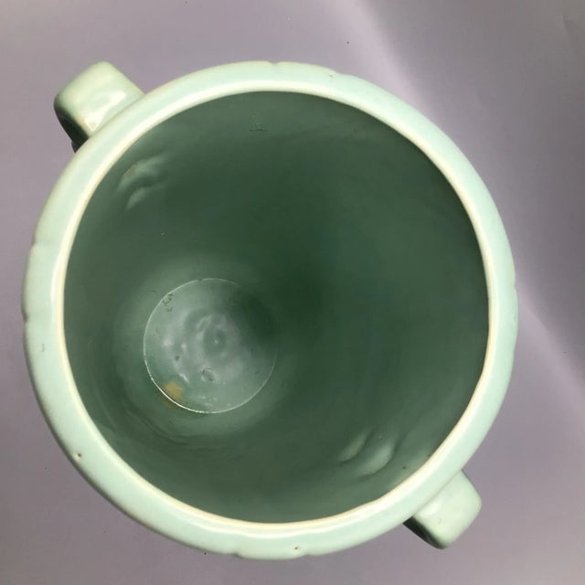 Weller Pottery Wild Rose Double Loop Handled Vase For Sale - Image 9 of 13