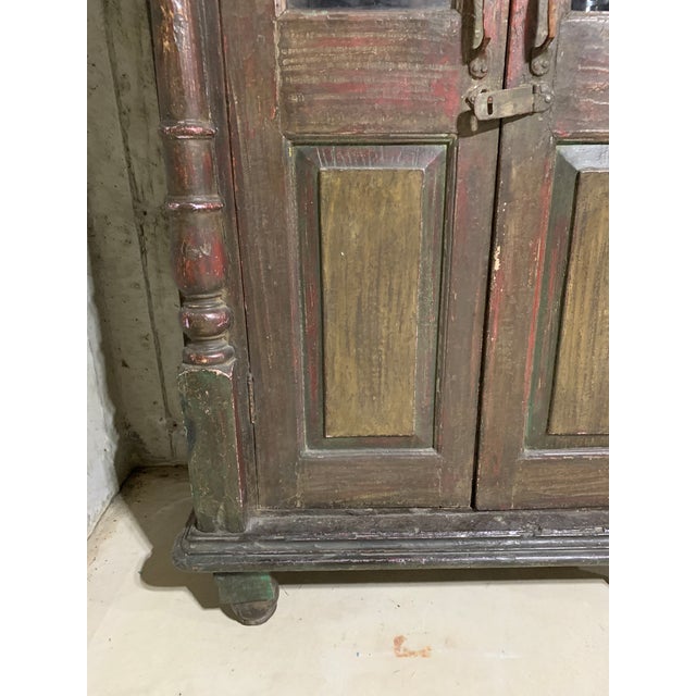 English 1970s Vintage Wooden Painted Cabinet For Sale - Image 3 of 6
