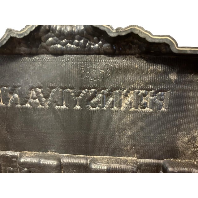 Metal Burwood Products Company Railroad Train 3d Antique Metal Wall Plaque 1973 For Sale - Image 7 of 9