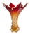 Orange and Red Murano Glass Vase from Fratelli Toso, 1960s For Sale