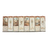 19th Century French Grand Tour Style Eight Panel Painted Screen For Sale