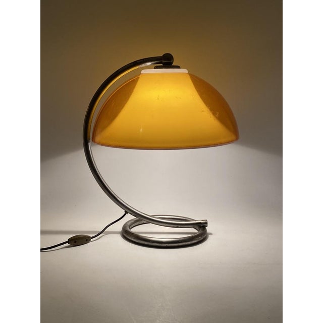 Space Age Yellow Table Lamp, France, 1960s For Sale - Image 4 of 18
