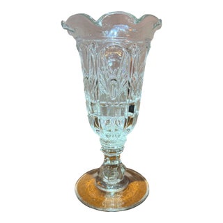 Early American Pattern Glass Celery Vase For Sale
