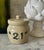 Mid-Century Modern Vintage “21” Club Stoneware Lidded Condiment Jar – Iconic New York Restaurant Collectible For Sale - Image 3 of 9
