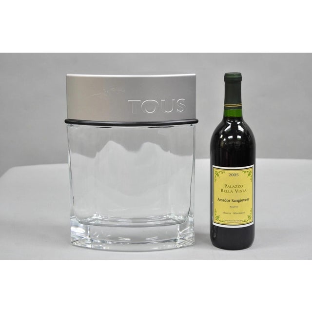 Vintage Large 12" Glass Factice Dummy Bottle "Tous Man" Cologne Perfume Store Display. Empty bottle. Does not have actual...